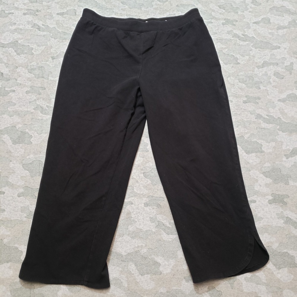Chico's Pants Womens‎ 1 Black Crop Pull On